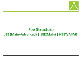Fee Structure
JEE (Main+Advanced) | JEE(Main) | NEET/AIIMS
 