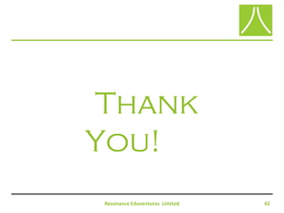 Thank
You!
Resonance Eduventures Limited 42
 