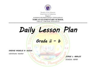 Daily Lesson Plan front page for elementary.docx