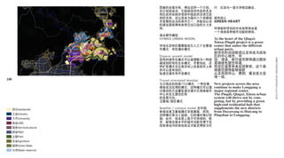 因素的全面分析，得出这样一个计划。              行，比如与一座大学相互融合。
      在计划完成后，它就被深圳市政府及龙
      岗区政府采纳并受到中国政府及荷兰政
      府的支持。这让其成为国内八个低碳城              绿色核心
      市发展的试点的其中之一，并能在以后              GREEN HEART
      的建设里获得来自荷兰出口业的大力支
      持。                             坪清新的项目的中央地带将会是
                                     一个连结各种城市功能的绿核。
      混合都市模型
      HYBRID URBAN MODEL             At the heart of the Qingxi-
                                     Xinxu-Pingdi project is a green
      坪地生态特区需要吸收引入三个主要城              center that unites the different
      市模式：有机增长模式                     urban parts.
                                     新项目的启动继续让龙岗成为该地
      Organic growth model           区的中心城市。坪




                                                                        ECO CITY DESIGN BY DESIGNLOBBY
      现有的城市化模式可以被理解为一种超              地，清溪，新圩城市群将通过提供
      越规划的有机生长模式，尽管如此，这              高端绿色居住环境，
      种扩张模式无论是空间上还是经济上依              而非区域竞争来实现繁荣。这个高
      然可以是有效的。                       端居住圈将能够辐射
      轨道交通先导开发模式                     从龙岗到坪山，惠阳，最后至大亚
                                     湾一线。
240   Transit orientated develop
      与之相反的则是TOD模式，一种在香             New projects across the area
      港被成功应用的模式；这种模式可以通             continue to make Longgang a
      过高效的大运量轨道交通方式连接城市             major regional center.
      中心并定义居住区带                     The Pingdi, Qingxi, Xinxu urban
      的发展方向。                        system will thrive not by com-
      卫星城/园区模式                      peting, but by providing a green
                                    high-end residential hub that
      Satellite / campus model 在中国， supplements the new districts
      新城或者卫星城模式非常普遍，然而， from Dayawang to Huiyang to
      这种模式常为人诟病。它的增长难以控 Pingshan to Longgang.
      制；此外，他本质上是不可持续的；除
      非，能够在高水平的城市功能支撑下实
      现自身运作的自给自足才能变得较为可
 