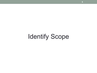 Identify Scope
5
 