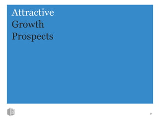 Attractive
Growth
Prospects
27
 