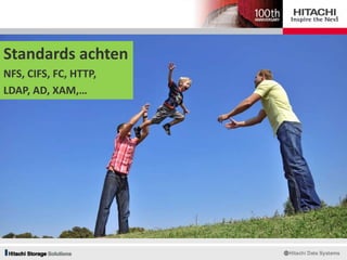 Standards achten
NFS, CIFS, FC, HTTP,
LDAP, AD, XAM,…
 
