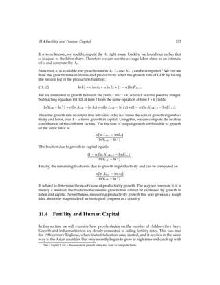 6.2 Intertemporal Labor Choice 51
The model presented here is almost identical. The only difference is that the household
exerts labor effort in order to acquire goods instead of having them endowed exogenously.
In particular, the household has some production function: yt = f(lt). The household
chooses each period’s labor, l1 and l2. The income yt takes the place of the endowment et
in the model from Chapter 3.
The household’s maximization problem is:
max
c1;c2;l1;l2;b1
fu(c1;l1) +  