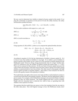 u2(c?
2;l?
2 ) + ?
2 [Pf0(l?
2 )] = 0; and:
(FOC l2)
?
1 [ 1] + ?
2 [(1 + R)] = 0:
(FOC b1)
We leave off the FOCs with respect to 1 and 2 because we know that they reproduce
the constraints. Solving equations (FOC c1) and (FOC c2) for the Lagrange multipliers and
plugging into equation (FOC b1) yields:
u1(c?
1;l?
1 )
u1(c?
2;l?
2 )
=  