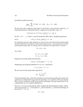Exercises 53
Variable Deﬁnition
U() Overall utility
t Time
ct Consumption at period t
lt Labor at period t
u() Period utility
 