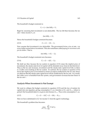 (t+1 + t+1):
(8.11)
If we now solve equation (8.9) for t and plug the result into equation (8.10), we get:
1
(1 l?)Pt
=
1
(1 l?)Pt+1
 