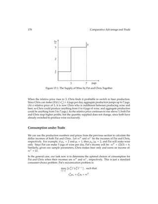 9.2 A Real Business Cycle Model 75
the old consumer be equal to the capital demanded by the ﬁrm. To save on notation, we
use the same symbol kt 1 both for capital supplied and demanded. Therefore the market-
clearing for the capital market is already incorporated into the model and does not need to
be written down explicitly.
In summary, the economy is described by: the consumer’s problem, the ﬁrm’s problem,
market-clearing conditions, and a random sequence of productivity parameters fAtg1
t=1.
We assume that in the very ﬁrst period there is already an old person around, who some-
how fell from the sky and is endowed with some capital k0.
Given a sequence of productivity parameters fAtg1
t=1, an equilibrium for this economy is
an allocation fct
t;ct 1
t ;kt 1;ltg1
t=1 and a set of prices frt;wtg1
t=1 such that:
 Given prices, the allocation fct
t;ct 1
t ;kt 1;ltg1
t=1 gives the optimal choices by con-
sumers and ﬁrms; and
 All markets clear.
We now have all pieces together that are needed to analyze business cycles in this economy.
When we combine the optimal choice of savings of the young consumer (9.1) with the
expression for the wage rate in equation (9.2), we get:
kt =
1
2
Atk1 
t 1 :
(9.4)
This equation shows how a shock is propagated through time in this economy. Shocks
to At have a direct inﬂuence on kt, the capital that is going to be used for production
in the next period. This implies that a shock that hits today will lead to lower output
in the future as well. The cause of this is that the young consumer divides his income
equally between consumption and savings. By lowering savings in response to a shock,
the consumer smoothes consumption. It is optimal for the consumer to distribute the effect
of a shock among both periods of his life. Therefore a single shock can cause a cycle that
extends over a number of periods.
Next, we want to look at how aggregate consumption and investment react to a shock. In
the real world, aggregate investment is much more volatile than aggregate consumption
(see Barro’s Figure 1.10). We want to check whether this is also true in our model. First, we
need to deﬁne what is meant by aggregate consumption and investment. We can rearrange
the market-clearing constraint for the goods market to get:
ct
t + ct 1
t + kt (1 Æ)kt 1 = Atl
t k1 
t 1 :
On the right-hand side is output in year t, which we are going to call Yt. Output is the
sum of aggregate consumption and investment. Aggregate consumption Ct is the sum of
the consumption of the old and the young person, while aggregate investment It is the
 