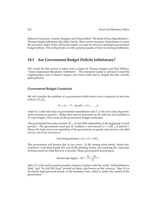 11.4 Fertility and Human Capital 105
To close the model, we have to specify how the wage is determined. Malthus’s assumption
was that the food supply could not be increased in proportion with population growth.
In modern terms, he meant that there were decreasing returns to labor. As an example,
assume that the aggregate production function is:
Yt = AtL
t ;
with 0    1. Also assume that the real wage is equal to the marginal product of labor:
wt = AtL 1
t :
(11.14)
We can combine equation (11.14) with the decision rule for the number of children in equa-
tion (11.13) to derive the law of motion for population:
Lt+1
Lt
=
AtL 1
t
2p ; or:
Lt+1 =
AtL
t
2p :
(11.15)
Notice that this last equation looks similar to the law of motion for capital in the Solow
model. The growth rate of population decreases as population increases. At some point,
the population stops growing and reaches a steady state L̄. Using equation (11.15), the
steady-state level of population can be computed as:
L̄ =
AtL̄
2p ; or:
L̄ =

At
2p
 1
1 
:
In the steady state, we have Lt+1=Lt = nt = 1. We can use this in equation (11.13) to compute
the wage w̄ in the steady state:
1 =
w̄
2p; or:
w̄ = 2p:
Thus the wage in the steady state is independent of productivity At. An increase in At
causes a rise in the population, but only until the wage is driven back down to its steady-
state level. Even sustained growth in productivity will not raise per capita incomes. The
population size will catch up with technological progress and put downward pressure on
per capita incomes.
This Malthusian model successfully explains the relationship between population and out-
put for almost all of history, and it still applies to large parts of the world today. Most
developing countries have experienced large increases in overall output over the last 100
years. Unlike in Europe, however, this has resulted in large population increases rather
 