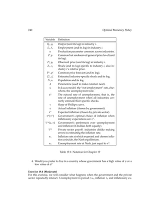 12.1 Permanent Changes in Government Spending 117
Notice immediately that, under this formulation of government spending the steady-state
capital level is increasing in government spending. If the government were forced to ﬁ-
nance its spending with a distortionary tax this result might not go through.
Given the steady-state capital level, it is easy to calculate the steady-state levels of total
output YSS, consumption CSS and investment, ISS. Since the steady-state capital level, KSS, is
now affected by G, both public output YG and private output YP are in turn affected by
G. Given the production function, we see that:
YSS = KSS
 + KSSG:
From the budget constraint equation (BC2) above, we see that the steady state, consump-
tion is:
CSS = KSS
 ÆKSS (1 KSS)G:
As before, the household must be investing just enough to overcome depreciation, to keep
the capital level constant:
ISS = ÆKSS:
Now we can reconsider the effect of government spending on total output, consumption
and the capital level. Some of these derivatives are going to be fairly involved, but if we
break them down into their constituent pieces they become quite manageable.
Begin by deﬁning:
X  
+ Æ G:
Note that:
dX
dG =

+ Æ GX:
The steady-state capital stock is:
KSS = X 1
1  ;
so the derivative of the steady-state capital stock with respect to G is:
dKSS
dG =
1
1 X 1
1  1 dX
dG:
Plugging in dX=dG yields:
dKSS
dG =
1
1 X 1
1  1 
+ Æ GX
=
1
1 

+ Æ GX 1
1 
=
1
1 

+ Æ GKSS:
(12.10)
 