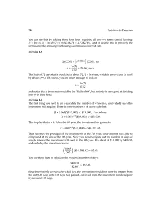 = 1=(1 + ). Using the technology from equation (BC1), the steady-state capital level is
KSS = 1:6089, using the better technology from equation (BC2), the steady-state capital level
is KSS = 2:2741. Notice that, since G = 0:4, government spending as a fraction of output in
these example economies is 0:3436 and 0:3033, respectively.
What happens if we endow the representative consumer with an initial capital stock K0 =
0:03, which is far below the eventual steady-state level? We know generally that there will
be growth to the steady-state, but little more.
The evolution of the capital stock under both assumptions about the government spend-
ing technology is plotted in Figure (12.1). The solid line gives the evolution with the high-
return government spending technology (that is, equation (BC2)), while the dotted line
gives the evolution with the low-return technology (that is, equation (BC1)). Notice that
the economy based on equation (BC2) is initially poorer and slower-growing than the other
economy. This is because, at low levels of capital, government spending is not very pro-
ductive and is a serious drag on the economy. As capital accumulates and the complemen-
tarities with government spending kick in, growth accelerates and the economy based on
equation (BC2) surpasses the economy based on equation (BC1).
In the same way, the time path of consumption is plotted in Figure (12.2). Finally, the real
interest rate in these economies is plotted in Figure (12.3). For more about how to calculate
the real interest rate in these models, please see the next section.
The Real Interest Rate
Now we turn our attention to the effect of permanent changes in government spending
on the equilibrium real interest rate in this model. Recall that in inﬁnite-horizon capital
accumulation models, like the one we are studying here, it usual to assume there is a closed
economy, so the representative household does not have access to a bond market. In this
setting, the equilibrium interest rate becomes the interest rate at which the household, if
offered the opportunity to use a bond market, would not do so. In other words, there is, as
usual, no net borrowing or lending in a closed economy. We will refer to this condition as
a market-clearing condition in the bond market, or simply market-clearing for short.
We shall see that, during the transition period while capital is still being accumulated, the
 