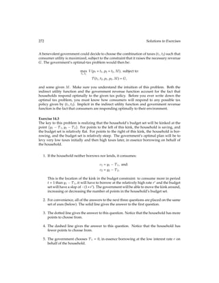 2(1 + r)
y:
Notice that the government-forced public savings policy  does not affect the agent’s choice
of savings. If  increases, the agent will merely decrease his choice of St.
If the government sets  to exactly the agent’s desired savings rate, that is:
 =
 