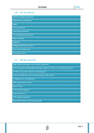DLS Beats

1.10

The Use Of Beats

1.11

2014

DLS Beats Benefits

Page 9

 
