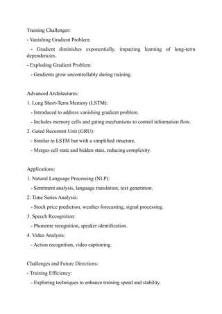 Unit 6: Introduction to Deep Learning & RNN | PDF
