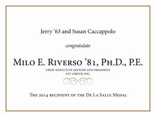 Dls dinner presentation