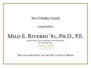 Dls dinner presentation