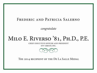 Dls dinner presentation