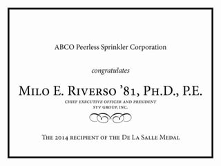 Dls dinner presentation