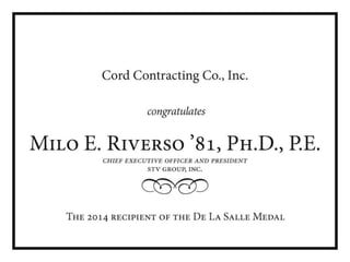 Dls dinner presentation