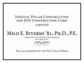 Dls dinner presentation