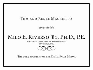 Dls dinner presentation