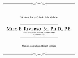 Dls dinner presentation