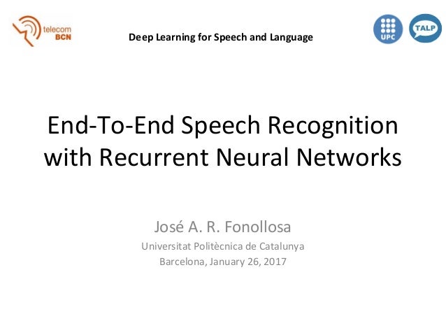 End to end Speech Recognition With Recurrent Neural Networks D3L6 De 