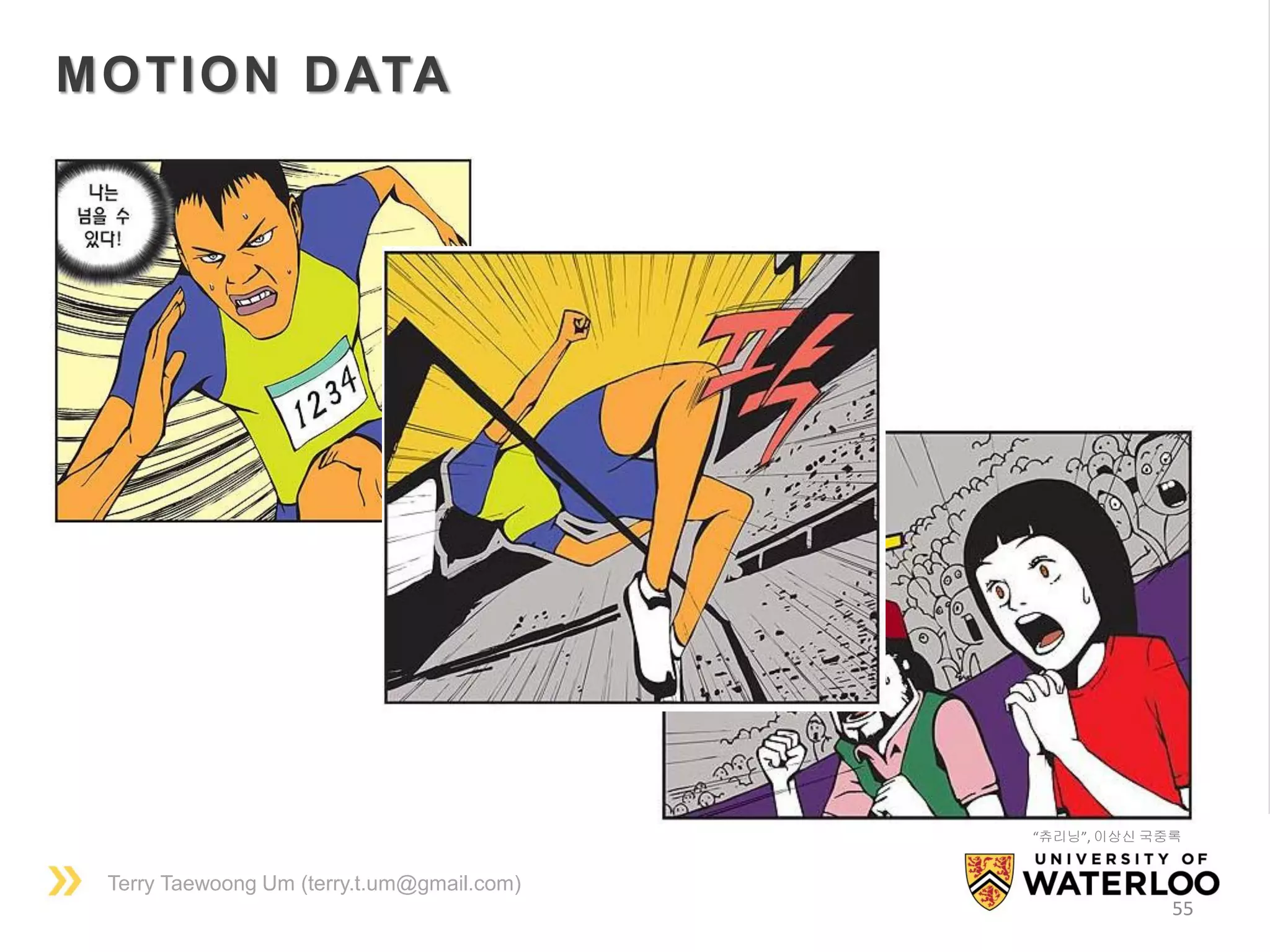 Terry Taewoong Um (terry.t.um@gmail.com)
55
MOTION DATA
“츄리닝”, 이상신 국중록
 
