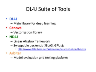 Building Deep Learning Workflows with DL4J | PPTX