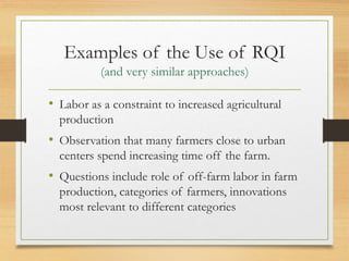 Rapid Qaulitative Inquiry, extended presentation | PPTX