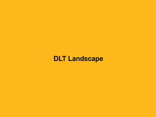 DLT system layers and an example of a DLT integrated ‘stack’
212017 Global Blockchain Benchmarking Study
 