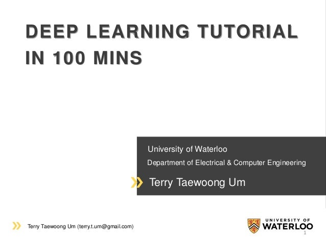 tutorial deep learning