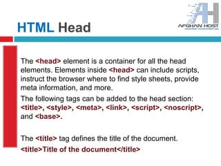 HTML_Day_Two(W3Schools) | PPTX