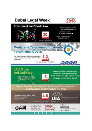 Dubai Legal Week 2016