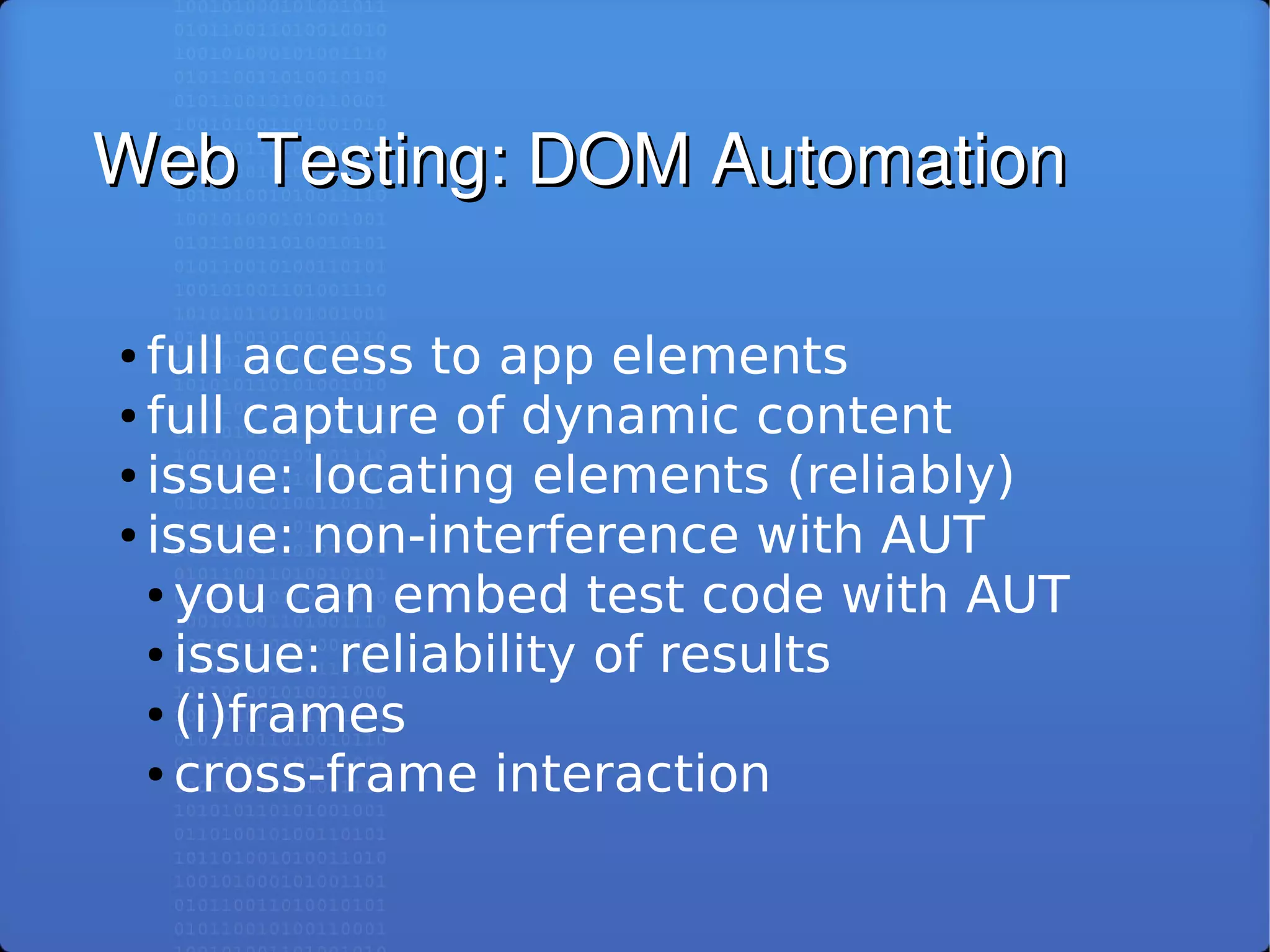 Selenium RC: Automated Testing of Modern Web Applications
