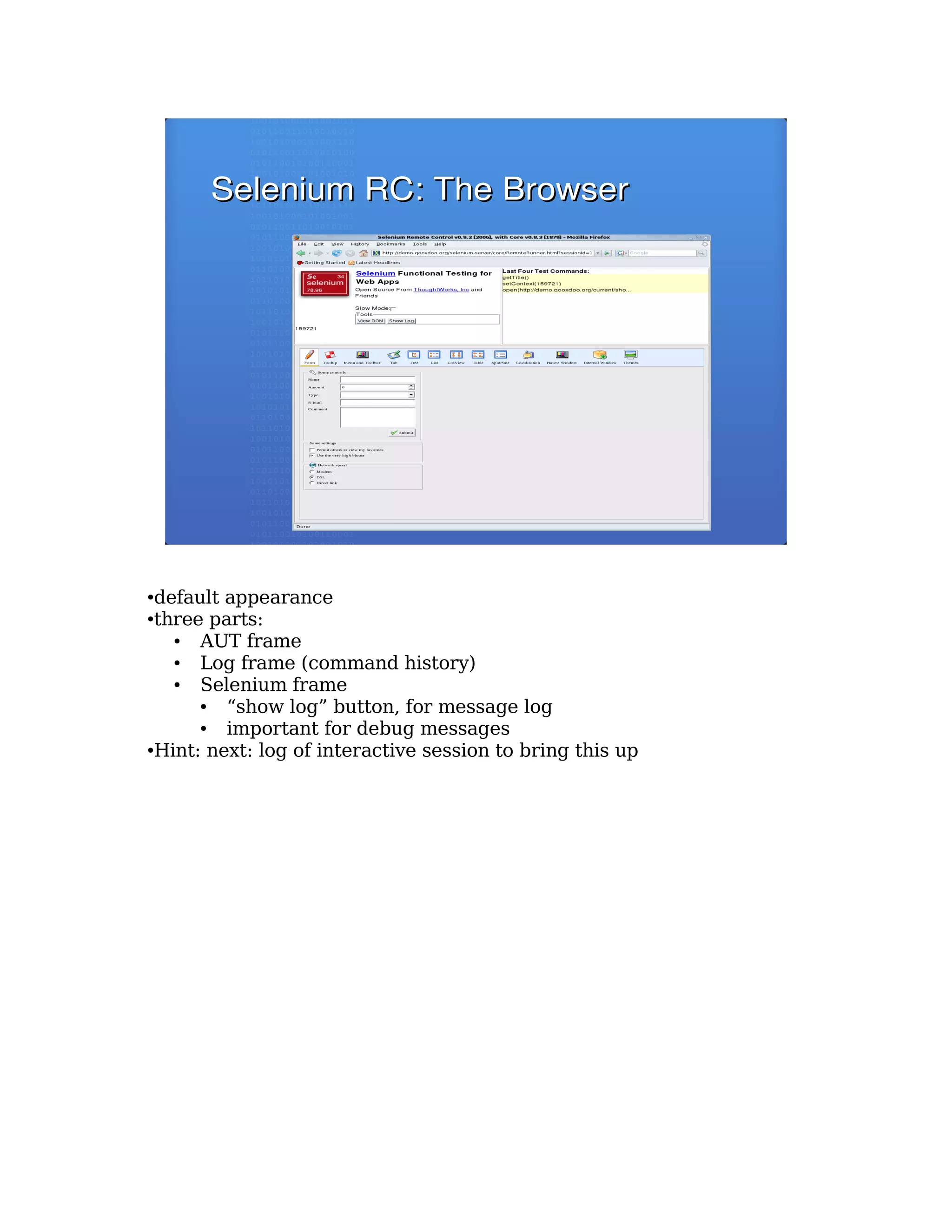 Selenium RC: Automated Testing of Modern Web Applications