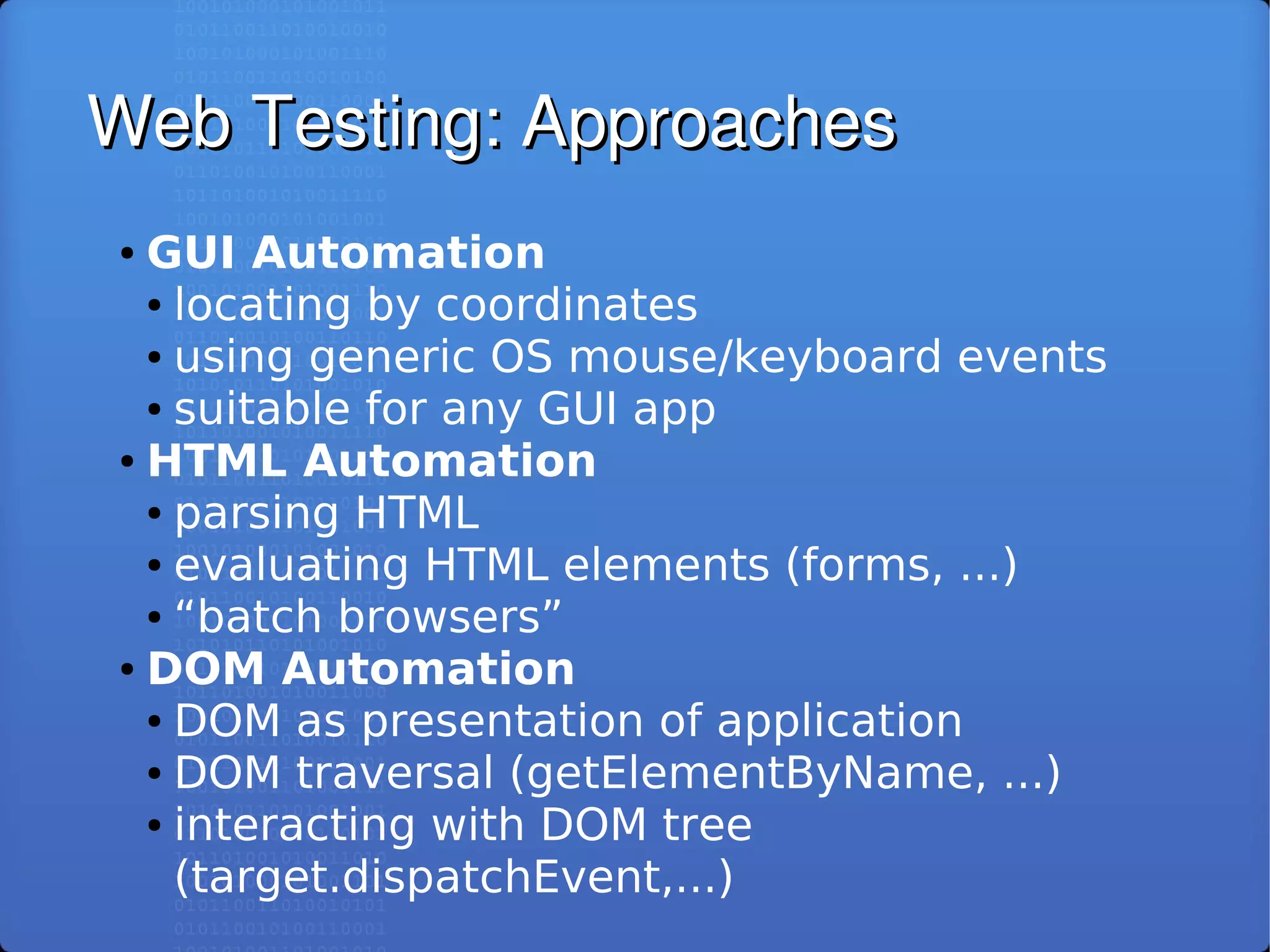 Selenium RC: Automated Testing of Modern Web Applications