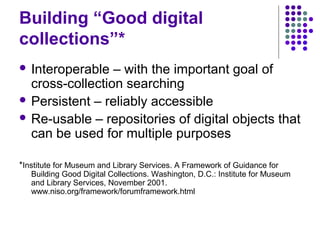 Planning and Implementing a Digital Library Project | PPT