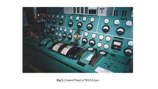 Fig 2: Control Panel of WG3A loco
 