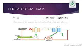 FISIOPATOLOGIA - DM 2
Glicose Estimulador secreção insulina
Velloso & Pimazoni Netto, 2007
 