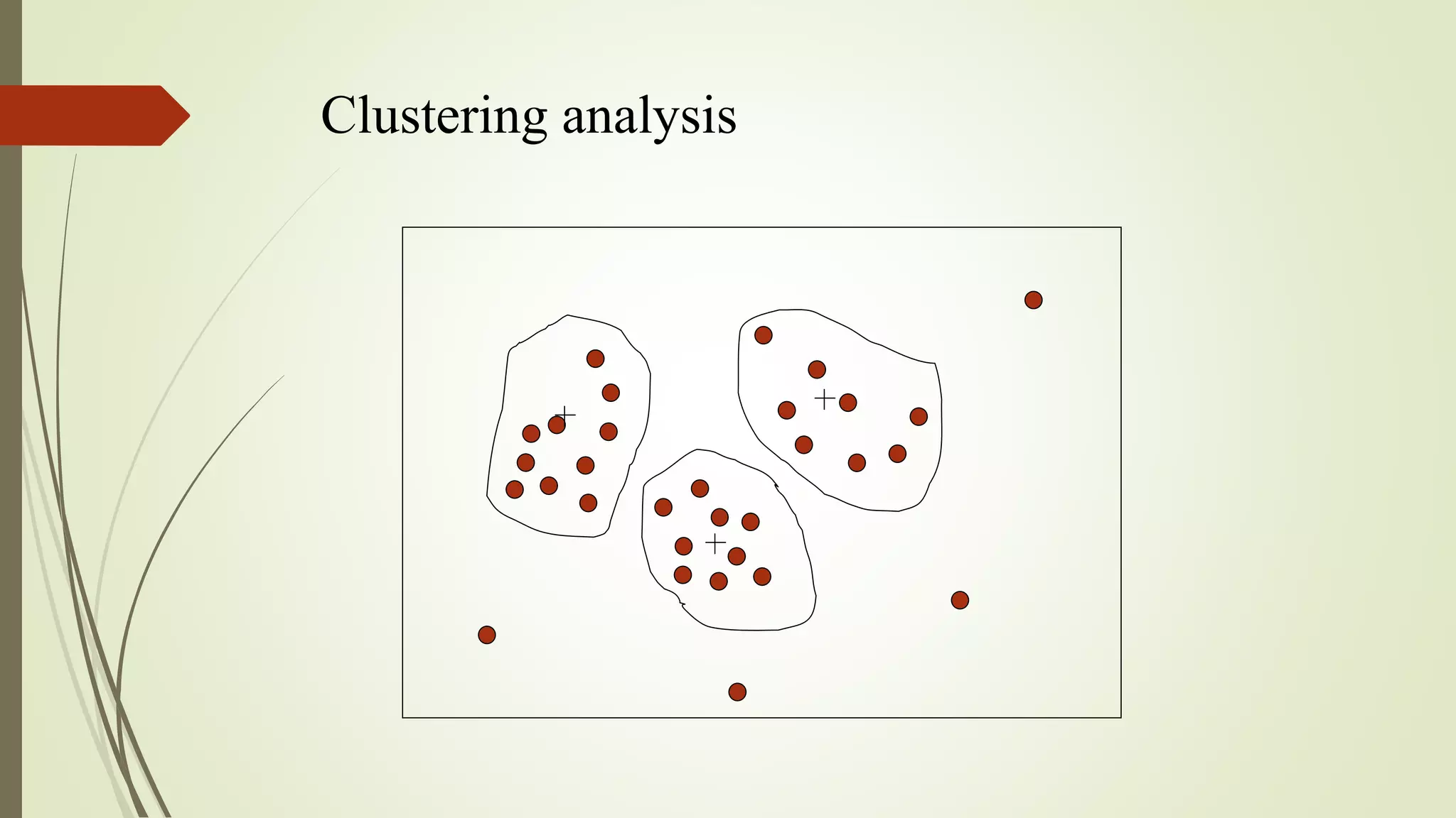 Clustering analysis
 