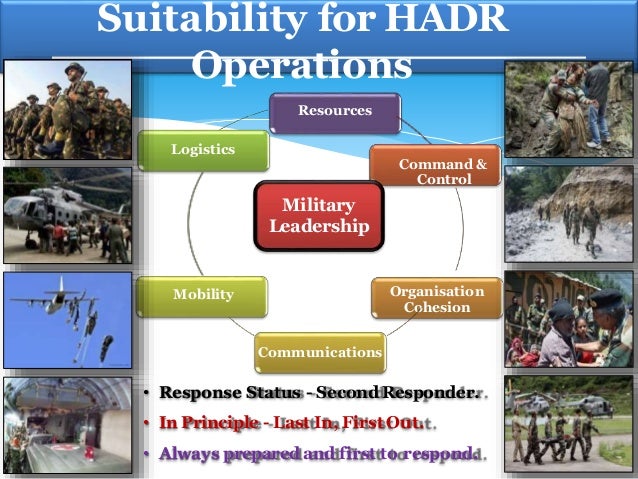 Role Of Armed Foreces In Disaster Management