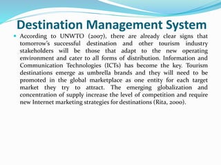 Destination Management Tourism | PPTX