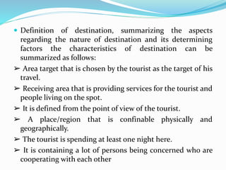 Destination Management Tourism | PPTX