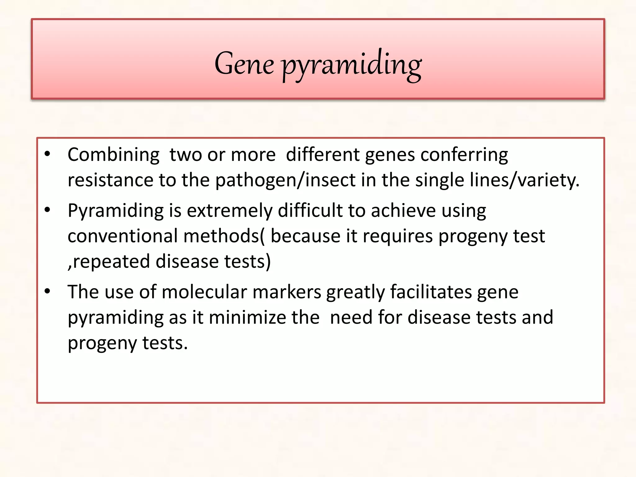 molecular markers ,application in plant breeding | PPTX
