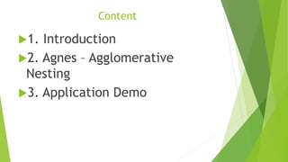 Agnes Algorithm | PPTX