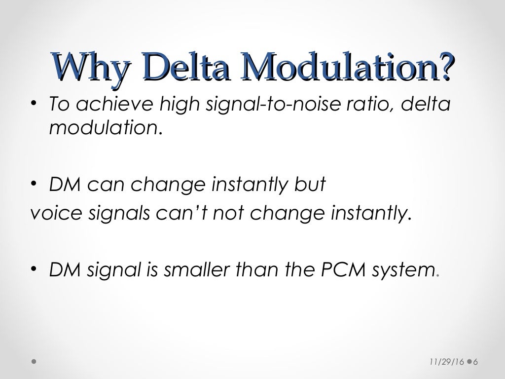 Delta Modulation