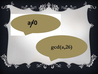 gcd(a,26)
