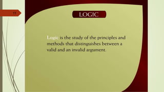 11
Logic – 7
 