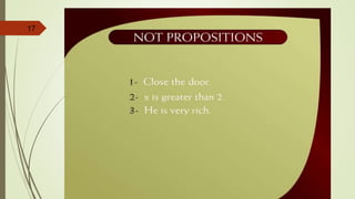 17
Not Propositions – 9c
 